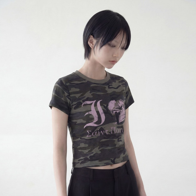 saintpain 女款 I LOVE SAINT 短版短袖T恤