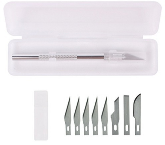 OON 공예용 아트 나이프 + 칼날 9p 세트