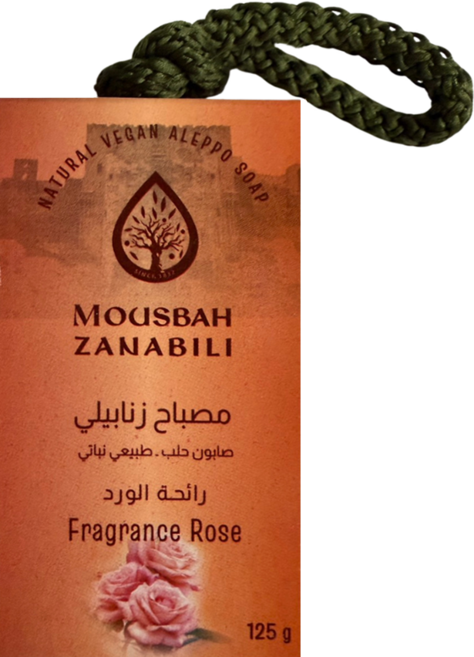 MOUSBAH ZANABILI 薩納貝莉 晨露玫瑰懸掛式快乾香氛皂, 125g, 1個