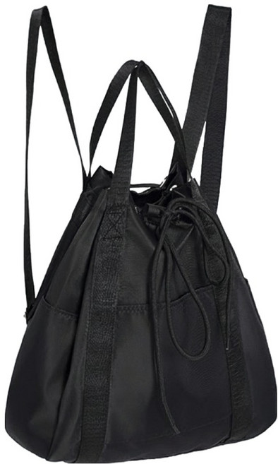 마켓피아 드로우 스트링 무용 발레 가방, 블랙, 1개