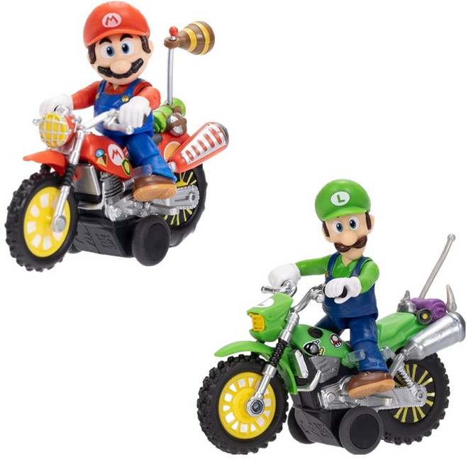 잭스퍼시픽 슈퍼마리오 갤럭시 무비 오토바이 어소트 피규어 랜덤발송 432324, 1개