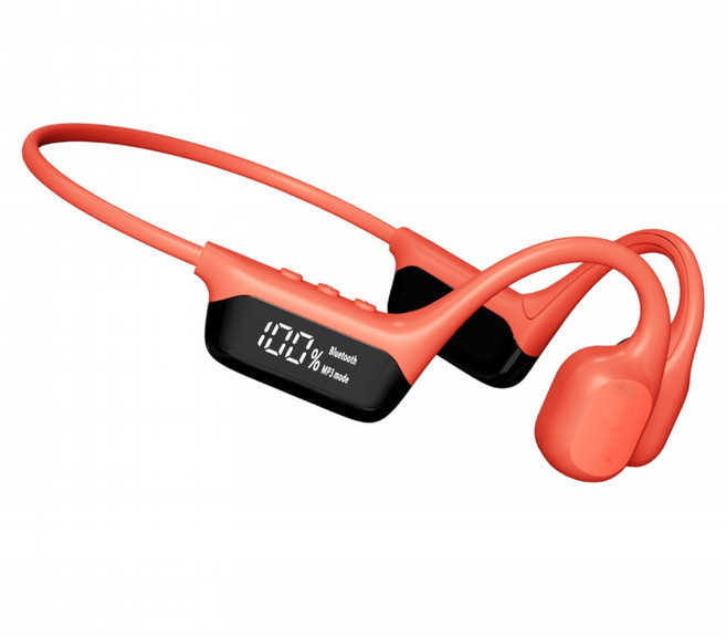 DTAudio S10 Bluetooth 5.4 耳掛式 骨傳導無線耳機 IPX8防水 32GB Storage 藍芽/MP3雙模式 7-8H Playtime 紅色 DTA-S10-RED