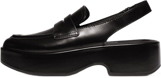 핏플랍 여성용 에프루마BOX 가죽 데미 웨지 SLINGBACK 로퍼