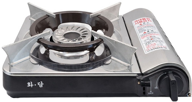 화담 회오리 불꽃 국산 고화력 휴대용 가스레인지, 샌드블랙, 1개