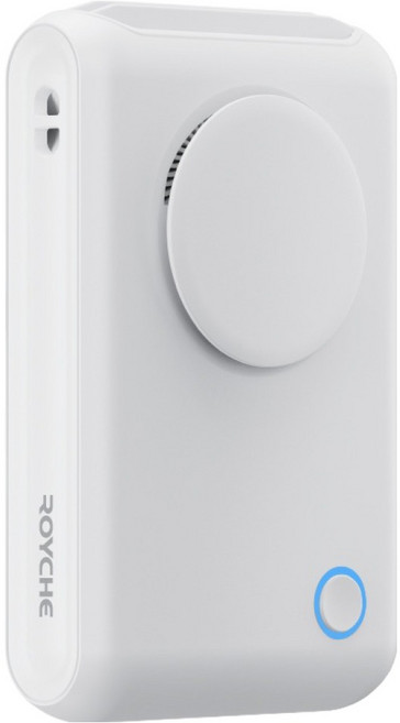 로이체 원터치 클립팬 거치대 충전식 휴대용 선풍기, 화이트, RHF-250C