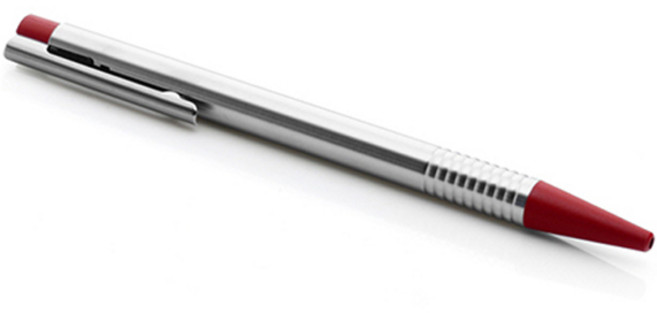 LAMY 로고 볼펜 205 블랙심, 스틸 매트레드, 1개