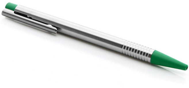 LAMY 로고 볼펜 205 블랙심, 스틸 매트그린, 1개
