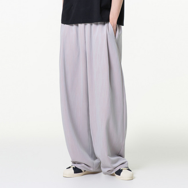 모즈모즈 남녀공용 슬라브 레이온터치 이지 플로우 팬츠