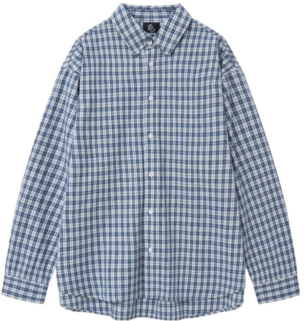 모즈모즈 남녀공용 소프트 베이직 라이트 체크셔츠