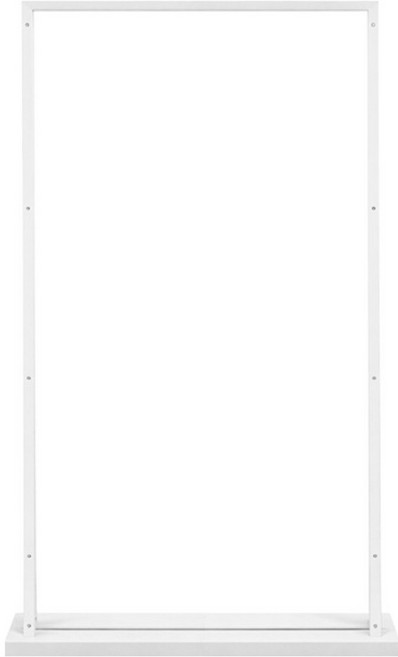 타공판닷컴 인테리어 파티션 스탠드 센터형 L(가로70cm), 화이트