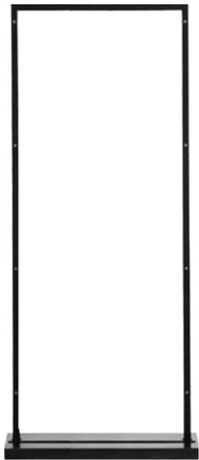 타공판닷컴 인테리어 파티션 스탠드 센터형 M(가로50cm), 블랙
