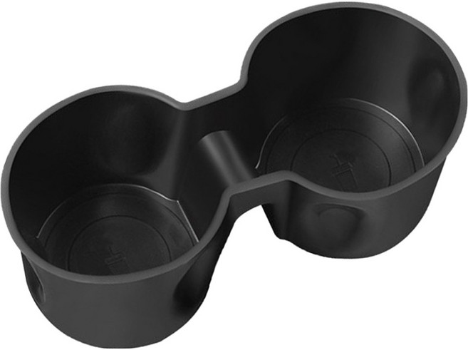 레인윙스 테슬라 모델Y 주니퍼 모델3 하이랜드 공용 흔들림 방지 차량용 실리콘 컵홀더, 블랙, 1개