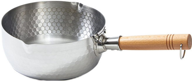 JAJU 인덕션 겸용 간편 스텐 라면냄비 뚜껑미포함, 스틸그레이, 1개, 20cm