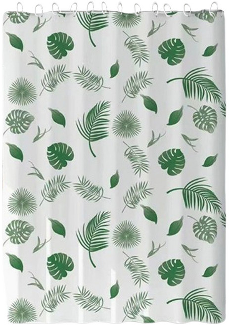 원이네 모던 디자인 방수 샤워커튼, 트로피컬, 1개