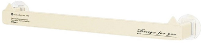 뉴토피아 욕실화 걸이 정리 벽걸이 수납 선반 짧은형, 크림색, 1개