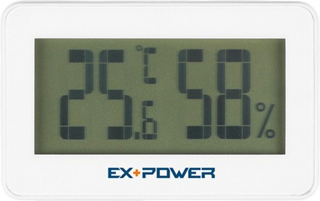이엑스파워 큰글씨 디지털 온습도계 ETH-001, 1개, 화이트
