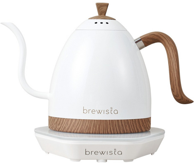브뤼스타 아티산 전기 드립포트 pro 1L, BR6110GVKKC-MW(모던화이트)