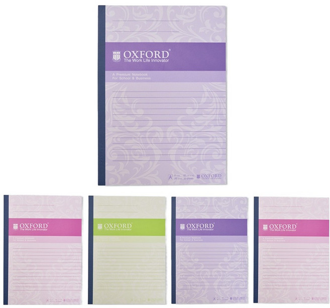 OXFORD 노트 일본식 펴노트 B5 30p, 랜덤발송, 5개