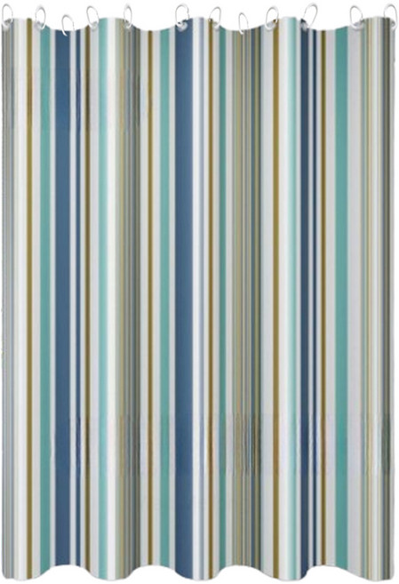 원이네 모던 디자인 방수 샤워커튼, 스트라이프, 1개