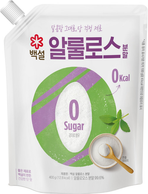 백설 제로 칼로리 알룰로스 분말, 400g, 1개