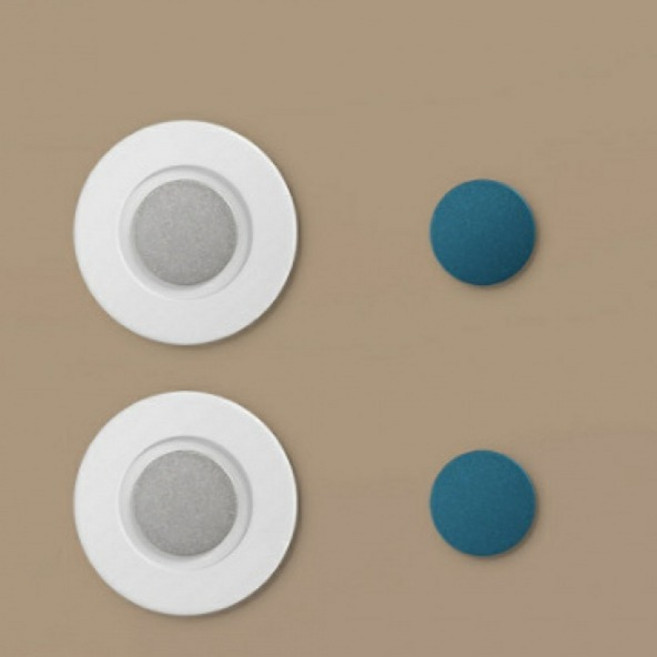 뉴토피아 TV 에어컨 리모컨 자석 벽걸이 홀더 강력 접착판 4p + 플레이트 4p, 화이트, 1개