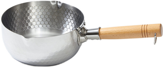 JAJU 인덕션 겸용 간편 스텐 라면냄비 뚜껑미포함, 스틸그레이, 1개, 18cm