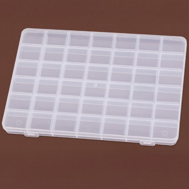 아트조이 칸칸이 소품정리 다용도 화장대 미니 수납박스 42칸, 투명, 1개