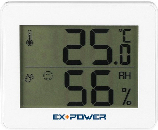 이엑스파워 큰글씨 디지털 온습도계 ETH-002, 1개, 화이트
