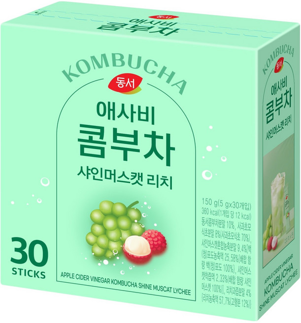 동서 애사비 콤부차 샤인머스캣 리치, 5g, 30개입, 1개