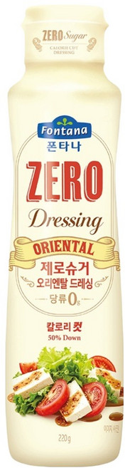 폰타나 제로슈거 오리엔탈 드레싱, 220g, 1개