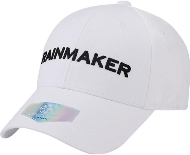RAINMAKER 볼륨 로고 골프모자 RR21AB08, 화이트, 1개