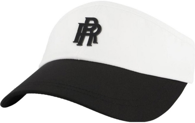 RAINMAKER RR 투톤 볼륨 로고 썬바이저 썬캡 R20UHV02, 화이트블랙, 1개