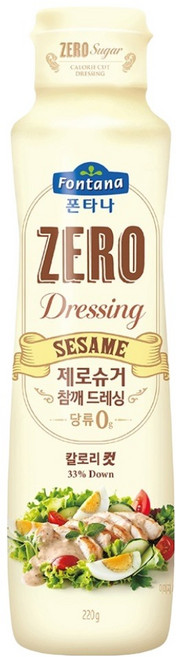 폰타나 제로슈거 참깨 드레싱, 220g, 1개