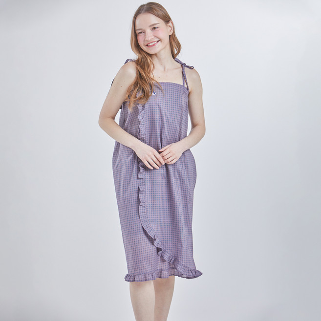 폴앤안나 여성용 토르 체크 랩 가운