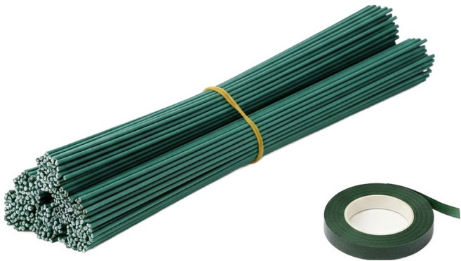 제너럴케이 소프트 모루철사 철사공예 재료 꽃대 20p + 테이프 세트, 1세트