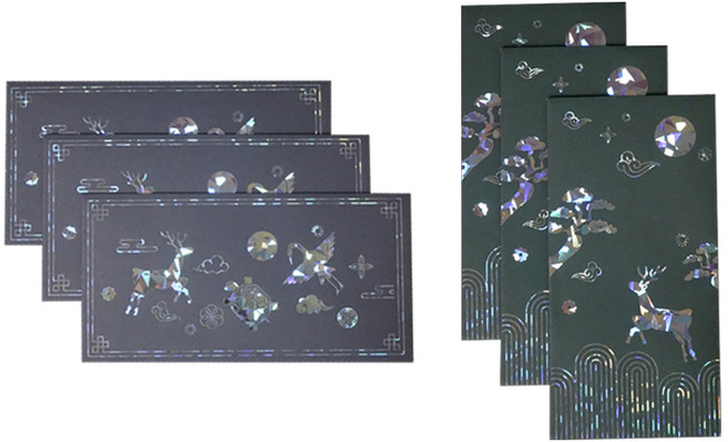 멜로우스토리 길상연서 컬렉션 봉투 2종 x 3p 세트, 혼합색상, 1세트