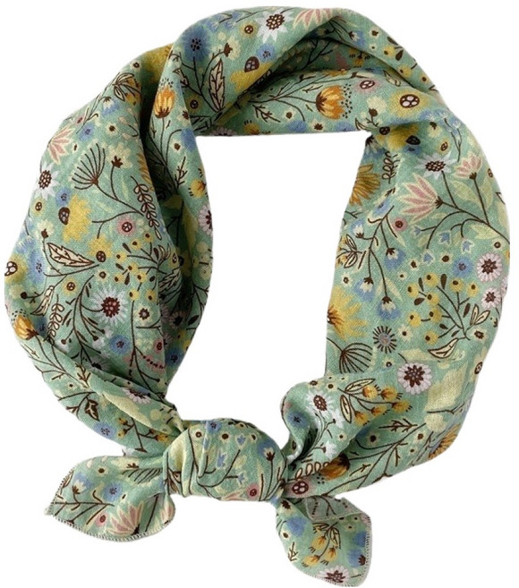 여성용 영 등산 페이즐리 스카프, 플라워 가든, 1개