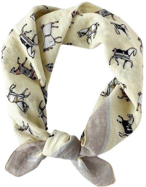 여성용 영 등산 페이즐리 스카프, 포니 옐로우, 1개