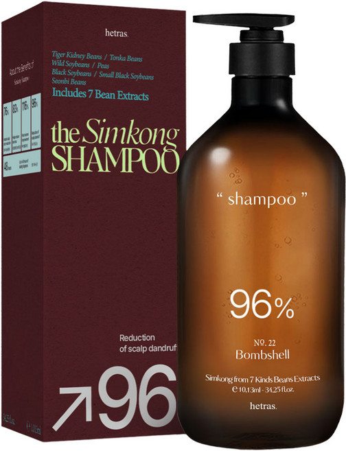 헤트라스 심콩 탈모완화 샴푸 밤쉘향, 1.013L, 1개
