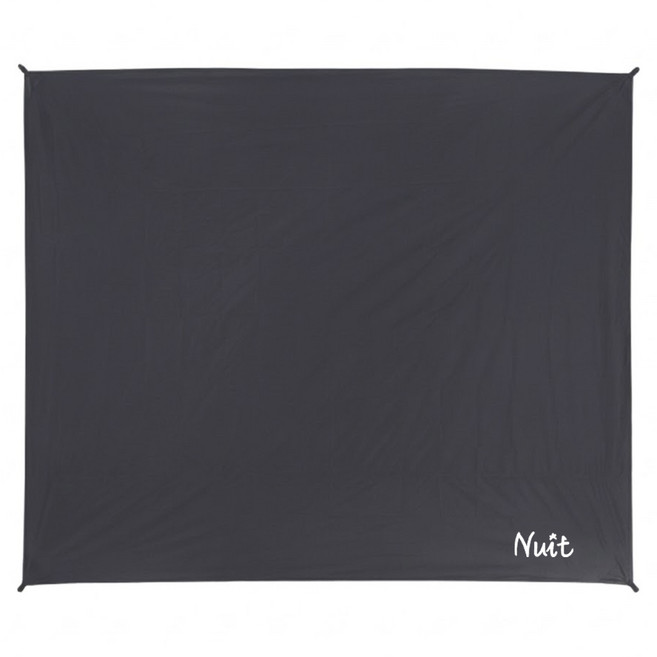 Nuit 努特 210 x 180cm 防水防潮 野餐墊 地布 210D牛津布 黑色 適用NTG111 NTU2118
