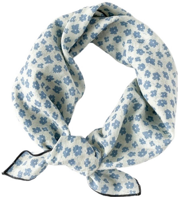 여성용 영 등산 페이즐리 스카프, 플라워 블루, 1개