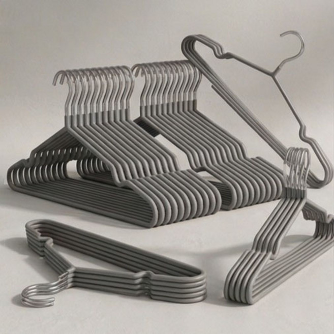 LYRIS 논슬립 옷걸이, 그레이, 10개