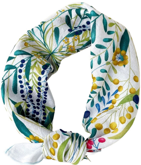 여성용 영 등산 페이즐리 스카프, 아카시아 빈, 1개