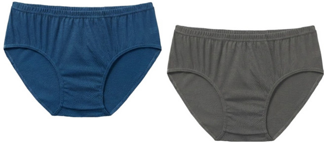 BYC 아동용 데일리 교직 삼각팬티 2종 세트 ONC3005