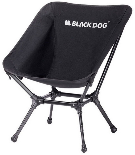 BLACKDOG 黑狗 新款可升降高背月亮椅/月亮椅/多檔位月亮椅, 夜幕黑, 1個