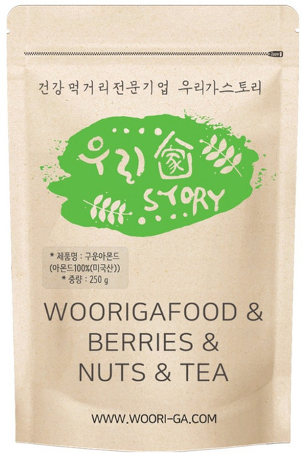 우리가스토리 구운아몬드, 250g, 1개