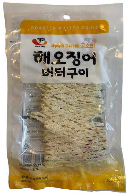 정화식품 해오징어 버터구이, 35g, 1개