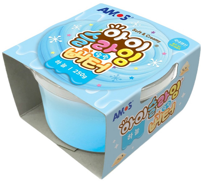 아모스 아이슬라임 말랑버터, 하늘, 250g, 1개