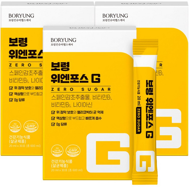 보령 위엔포스 G 액상형 30p, 600ml, 3개