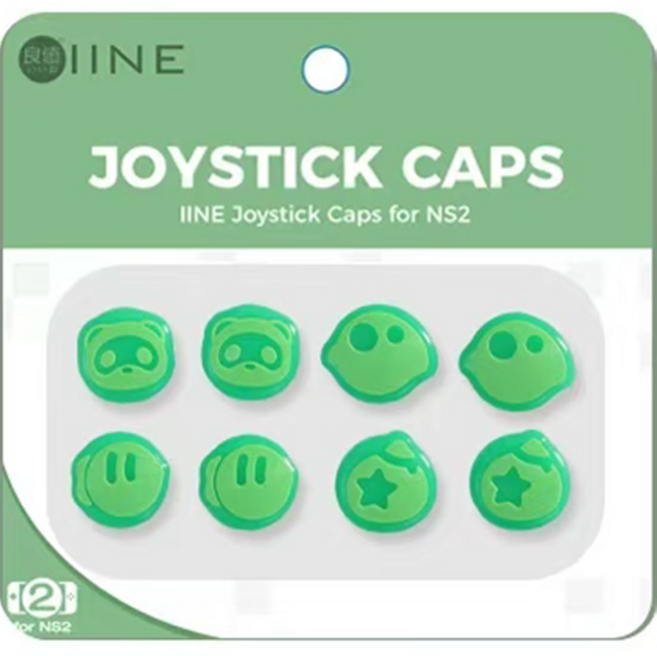 이이네 닌텐도 스위치2 조이콘 스틱커버 이이네 꿈의섬 8종 세트 프로콘2, 그린, 1세트, L1276